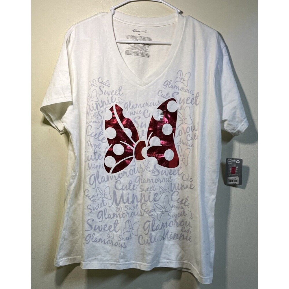 Disney Store T-Shirt Minnie Mouse American Original Women's Size 2XL Mouse Ears